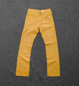 GARCIA Garment-Dyed Mustard Yellow Slim Trousers