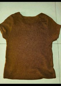 Stylish Brown Cut-Out Tank Top🤎