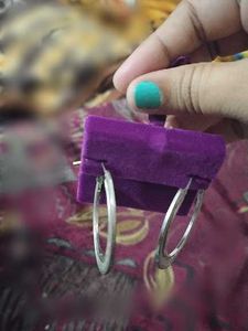 Elegant Silver Hoop Earrings