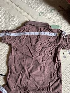 Boys Brown Shirt &amp; Black Shorts Set - Size 20