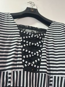 Striped Fit &amp; Flare Dress