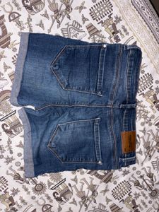 Distressed Denim Shorts