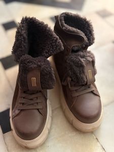 Cozy Brown Suede Boots