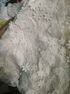 premium White Lace Cold Shoulder Dress