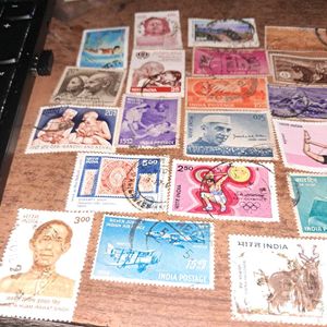 Set of 34 Rare Vintage Stamps