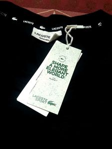 100% Original Lacoste Brand Tshirt Black for Men