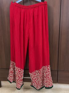 Red Plazzo Pants