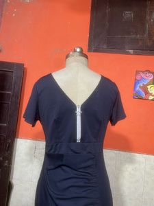 Elegant Navy Blue Maxi Dress