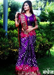 Beautiful Bandhani Saree