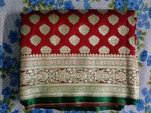 Red Banarasi Silk Saree