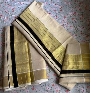 Elegant Kerala TISSUE SILK SET Saree