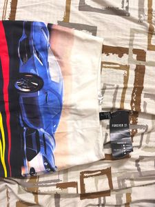 Racer Graphic Mini Skirt