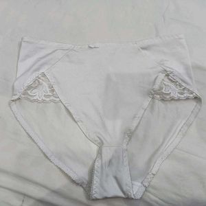 🪔 White Lace Trim Briefs