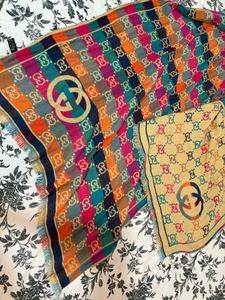 Gucci Designer Monogram Shawl