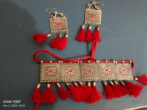 oxidize and thread jewellery set