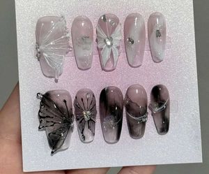 Butterfly Press-On Nail Set