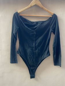 Chic Black Long Sleeve Bodysuit
