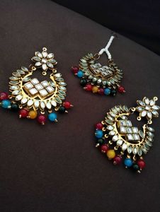 Kundan Mangtika Jewellery Set✨