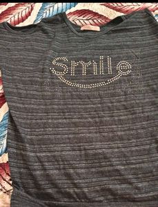 Marled Knit Tunic Top