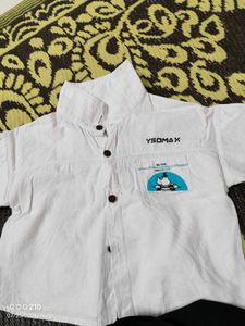 YSOMAX Boys White Shirt