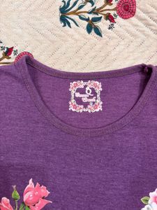 Purple Graphic T-Shirt