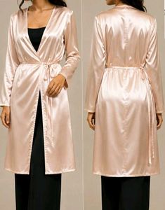 peach satin jacket