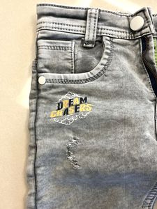 Stylish Grey Distressed Jeans