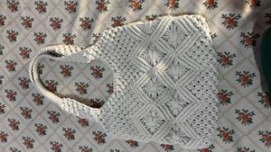 Boho Macrame Tote Bag