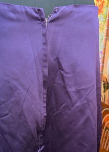 Elegant Strapless Purple Gown plus size