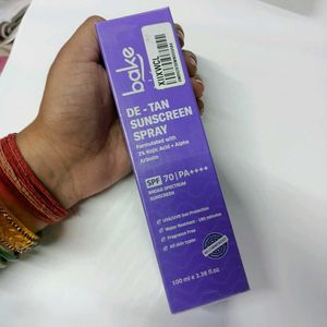 Bake De-Tan Sunscreen Spray SPF 70