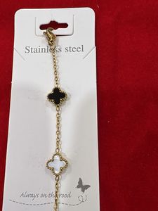 Elegant Clover Charm Bracelet