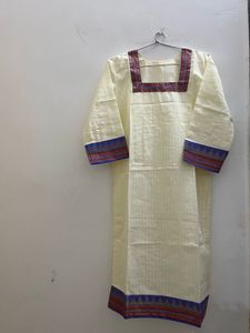 Cream Kurta set with dupatta / New