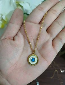 Evil Eye anti tarnish Pendant Necklace