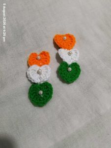 Handmade Crochet Heart Hair Clips