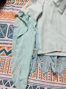 Mint Lace Top
