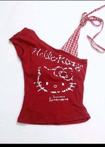 Hello Kitty One Shoulder Top