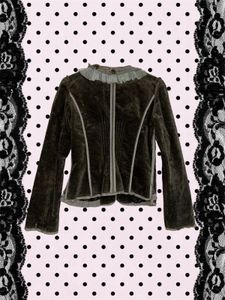 Vintage Moss Green Victorian Jacket
