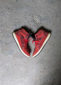 CAT Men's Red Mid-Top Sneakers 👟