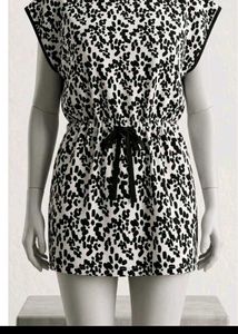 Stylish Black & White Mini Dress