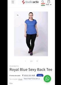 Studioactiv Blue Sexy Tshirt