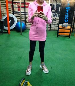 Pink 'Girl Power' Hoodie Dress