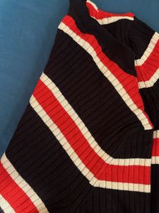 Striped Ribbed Knit Top