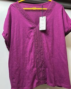 V-Neck Tunic with Lace Detail