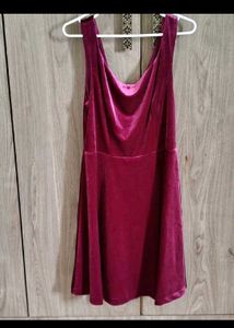 Velvet A-Line Mini Dress