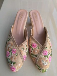 Embroidered Mules - Elegant & Chic