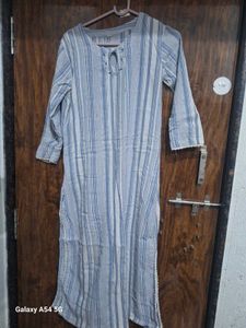 Blue Striped Kurti