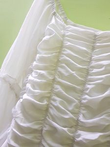 White Ruched Blouse