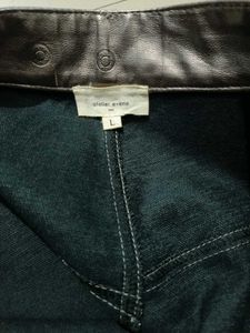 Metalic Leather Bronze Trouser Waist 32