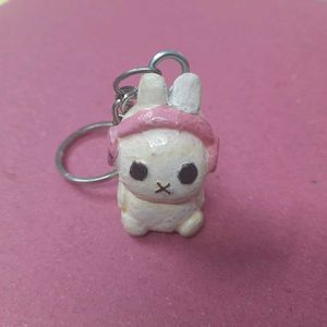 Miffy With Headphone Keychain
