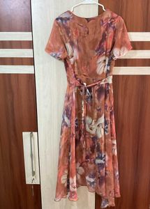 Chic Floral Print Midi Dress